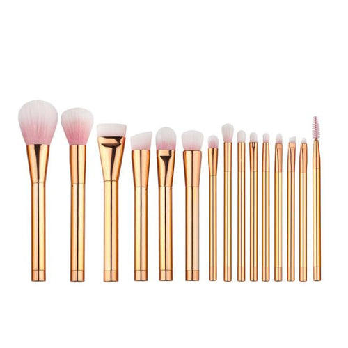 15PCS Maange Professional makeup brushes Cosmetics Wood pinceaux de maquillage Eyeshadow Foundation oval makeup brush Tool ILML