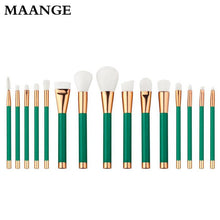 15PCS Maange Professional makeup brushes Cosmetics Wood pinceaux de maquillage Eyeshadow Foundation oval makeup brush Tool ILML