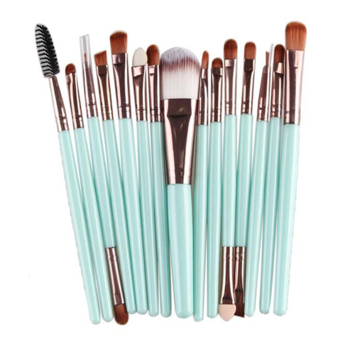 15pcs QiBest Pro makeup brushes maquillage Foundation Powder blending make up brushes eyebrow pencil brush cosmetics Tools ILML