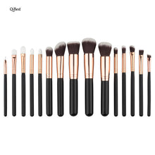 15pcs QiBest Pro makeup brushes maquillage Foundation Powder blending make up brushes eyebrow pencil brush cosmetics Tools ILML