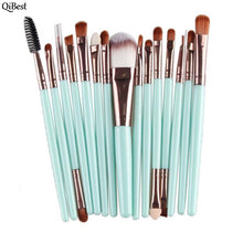 15pcs QiBest Professional makeup brushes eyebrow eyes Foundation blending pencil brush make up brushes cosmetics Tools kits ILML