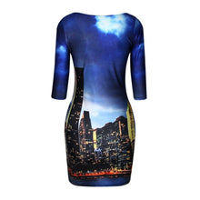 18 Colors Women Sexy Slim Dress Fit 3D Animal Print Space Galaxy Bodycon Mini Dresses  ILML