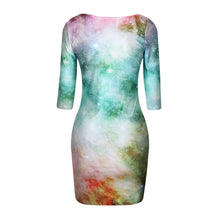 18 Colors Women Sexy Slim Dress Fit 3D Animal Print Space Galaxy Bodycon Mini Dresses  ILML