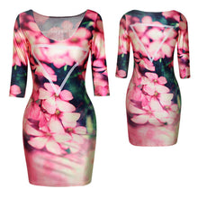 18 Colors Women Sexy Slim Dress Fit 3D Animal Print Space Galaxy Bodycon Mini Dresses  ILML