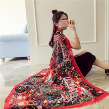 190cm*95cm Totem Painted Soft Long Wraps Shawl Scarves Women Scarf Cotton Shawls Scarves ILML