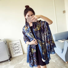 190cm*95cm Totem Painted Soft Long Wraps Shawl Scarves Women Scarf Cotton Shawls Scarves ILML