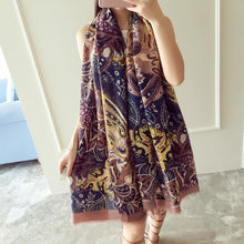 190cm*95cm Totem Painted Soft Long Wraps Shawl Scarves Women Scarf Cotton Shawls Scarves ILML