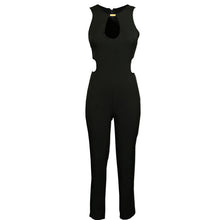 Sexy Sleeveless hHalter Piece Hollow Waist Trousers Straight Type ILML