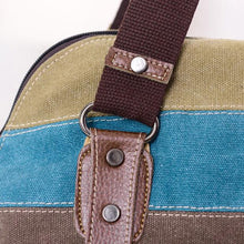 Canvas multicolour Striped Women Shoulder Bag Satchel Crossbody Tote Satchel Hbag Purse Messenger  ILML
