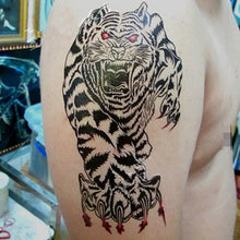 Chest Waterproof Tiger Tattoo Stickers Prothorax Big 3d Disposable Tatoo Stickers  ILML