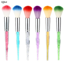 QiBest Multicolor Powder Cheek Red makeup brushes Professional Foundation blending Beauty Cosmetic make up brushes Tool ILML