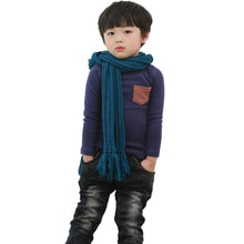 2-7Y Baby Kids Boys Girls Unisex Long Sleeve Clothes Crewneck Children T-shirts Pocket Decor Shirt Clothing PY1 ILML