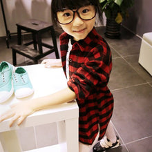 2-7Y Children Kids Boys Girls Shirts Long Sleeve Shirts Plaids Checks Tops Costume Shirt ILML