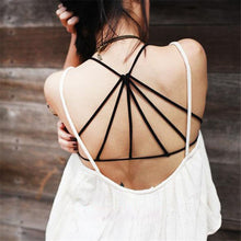 2 Style Sexy Women Padded Bra Crop Top Strap Cross Strap Bustier Cotton Hollow Tanks Casual ILML