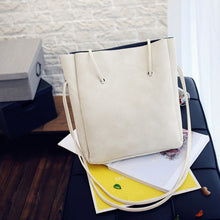 2 pcs Bag Vintage Leather Crossbody Shoulder Shoulder Bags Clutch Bag women messenger bags Ladies Tote ILML