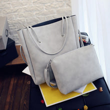 2 pcs Bag Vintage Leather Crossbody Shoulder Shoulder Bags Clutch Bag women messenger bags Ladies Tote ILML