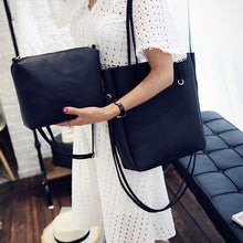 2 pcs Bag Vintage Leather Crossbody Shoulder Shoulder Bags Clutch Bag women messenger bags Ladies Tote ILML