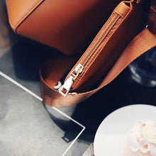 2 pcs Women Bag Vintage Leather messenger bags Crossbody Shoulder Bags Bag luxury hbags bolsa feminina Ladies Clutch ILML