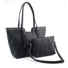 2 pcs Women messenger bags Vintage Tassel Scrub Leather Bag Crossbody Shoulder Bags Clutch Bag Hbags bolsa feminina ILML