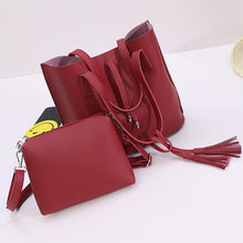 2 pcs women's hbags designer ladies Shoulder bag women messenger bags Tassels leather crossbody bag bolsa mujer ILML