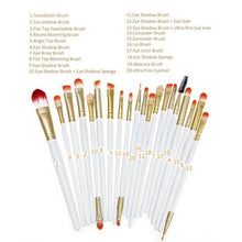 20 Pcs MAANGE Famous professional make up brush foundation eyebrow brush cleaner maquillage makeup brushes Cosmetics ILML