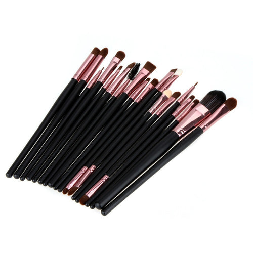 20 Pcs Rose gold Makeup Brushes Toiletry Kit Pro Eyeshadow Eyeliner Lip Cosmetic Face Brushes Concealer Blusher makeup Tools ILML