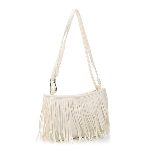 Best Selling Vintage Delicate Women Bag Tassel Leather Single Shoulder Hbag ladies Clutch bolsa feminina ILML