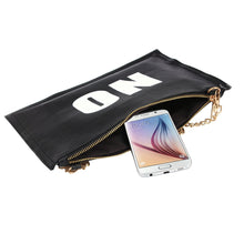 European American PU Leather Letter Pattern Clutch Shoulder Hbag ILML