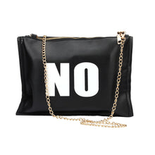 European American PU Leather Letter Pattern Clutch Shoulder Hbag ILML