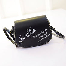 Retro PU Leather Mini Small Adjustable Hasp Shoulder Bag Hbag Letter Solid Packet  ILML