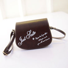 Retro PU Leather Mini Small Adjustable Hasp Shoulder Bag Hbag Letter Solid Packet  ILML