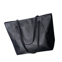 Casual Solid PU Leather Women Big Bag Messenger Shoulder Bag sale ILML