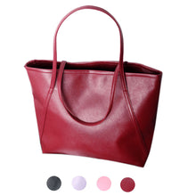Casual Solid PU Leather Women Big Bag Messenger Shoulder Bag sale ILML