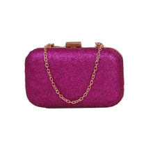 4 Colors Women Clutch Box Evening Party Glitter Chain H Bags Wallet Arrival  ILML