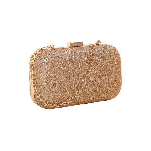 4 Colors Women Clutch Box Evening Party Glitter Chain H Bags Wallet Arrival  ILML