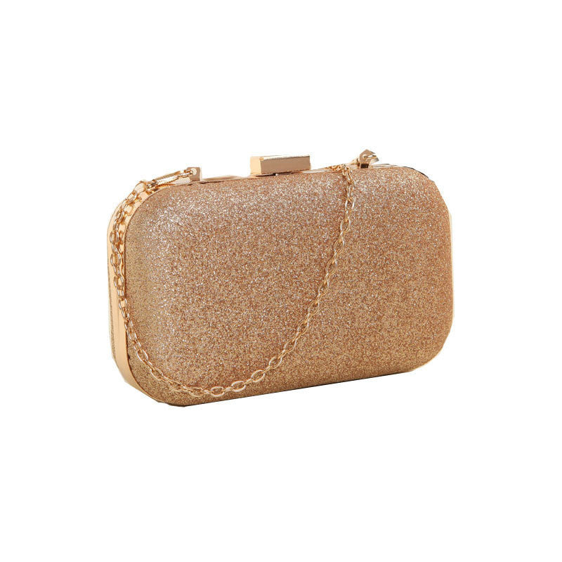 4 Colors Women Clutch Box Evening Party Glitter Chain H Bags Wallet Arrival  ILML
