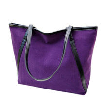 Solid Simple Leather Suede Larger Capacity Women Bag Messenger  ILML