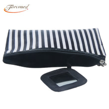 Stripe Pattern Cosmetic Makeup Portable Storage Bags Pen Pencil Pouch Cases  ILML