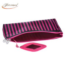 Stripe Pattern Cosmetic Makeup Portable Storage Bags Pen Pencil Pouch Cases  ILML