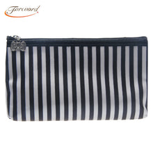 Stripe Pattern Cosmetic Makeup Portable Storage Bags Pen Pencil Pouch Cases  ILML