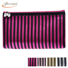 Stripe Pattern Cosmetic Makeup Portable Storage Bags Pen Pencil Pouch Cases  ILML