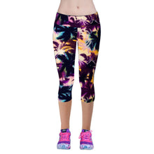 High Waist Casual Pants Women Geometric Printed Stretch Cropped Leggings Femme Feminino Slim pants ILML