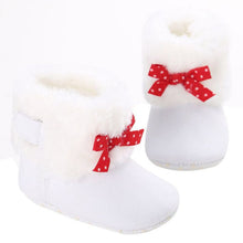 Baby Knitted Faux Fleece Crib Snow Boots Shoes Kids Bowknot Woolen Moccasins Booties Shoes ILML