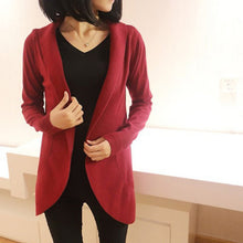 Plus Size Women Long Sleeve Knitted Sweater Casual Solid Scarf Collar Cardigans Sweaters ILML