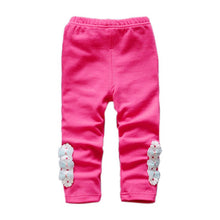 Toddler Baby Girls Kids Skinny Pants Cute Elephant Rabbit Bowknot Print Stretchy Children Warm Leggings ILML