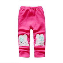 Toddler Baby Girls Kids Skinny Pants Cute Elephant Rabbit Bowknot Print Stretchy Children Warm Leggings ILML