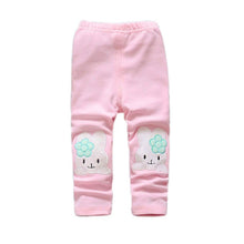 Toddler Baby Girls Kids Skinny Pants Cute Elephant Rabbit Bowknot Print Stretchy Children Warm Leggings ILML