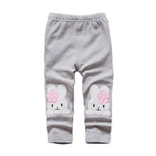 Toddler Baby Girls Kids Skinny Pants Cute Elephant Rabbit Bowknot Print Stretchy Children Warm Leggings ILML