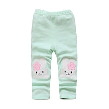 Toddler Baby Girls Kids Skinny Pants Cute Elephant Rabbit Bowknot Print Stretchy Children Warm Leggings ILML
