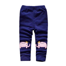 Toddler Baby Girls Kids Skinny Pants Cute Elephant Rabbit Bowknot Print Stretchy Children Warm Leggings ILML